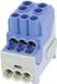 HoraeTec 080010-1-4 Onderverdeelblok Blauw 1-polig