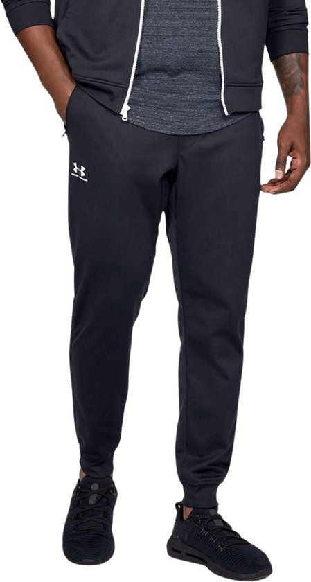 Under Armour Sportstyle Tricot Jogger Heren Sportbroek - Zwart - Maat L