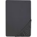 BIBERNA Drap housse en coton fin jersey, hauteur de bonnet jusqu'à 22 cm. (Titanium, 90-100 x 200 cm)