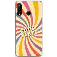 Huawei P30 Lite Good vibes bedrukt siliconen hoesje