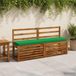 vidaXL - Bankkussen - VUGHT - Groen - 160 x 30 x 5 cm