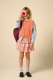 Sissy-Boy Oranje geruite rok