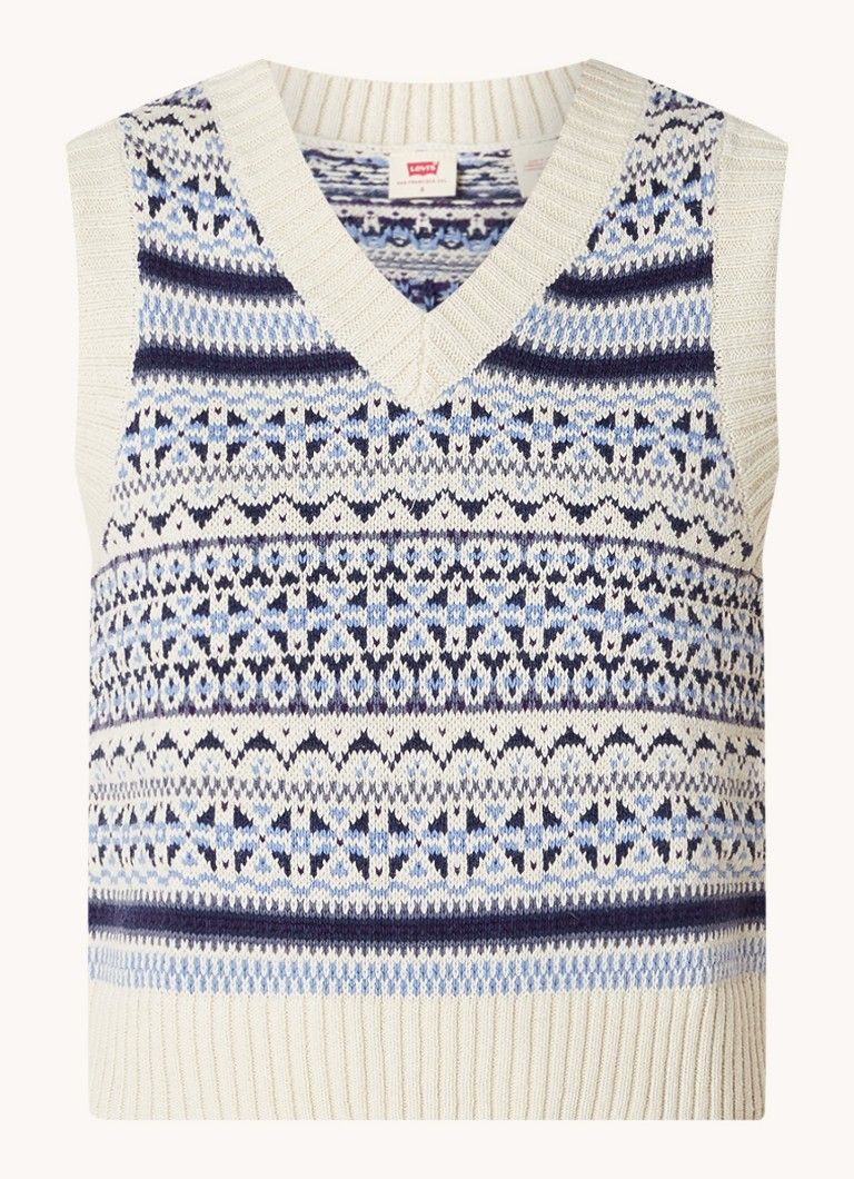 Levi's Brynn Sweater Vest with Knitted Pattern