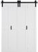 VEVOR Folding Sliding Door Barn Door Style 1524x2134mm, MDF, White