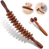 Merkloos Gua sha Massageroller Hout 2-delig