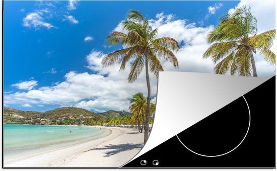 KitchenYeah® Inductie beschermer 77x51 cm - Strand - Inductiebeschermer