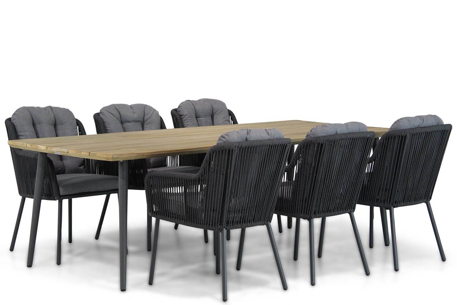 Santika Furniture Santika Tendenza/Montana 240 cm dining tuinset 7-delig