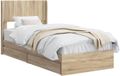 vidaXL Bedframe met opbergruimte en hoofdbord Sonoma Eiken