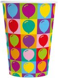 Globos Papieren Bekers 210ml Pop Party - 8st.