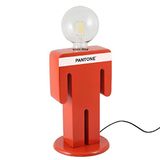 Pantone by Homemania 7002-3028-ERPN Homemania tafellamp, nachtkastje, rood, wit, zwart, hout, 15 x 16 x 26 cm, 1 x E27, max. 100 W