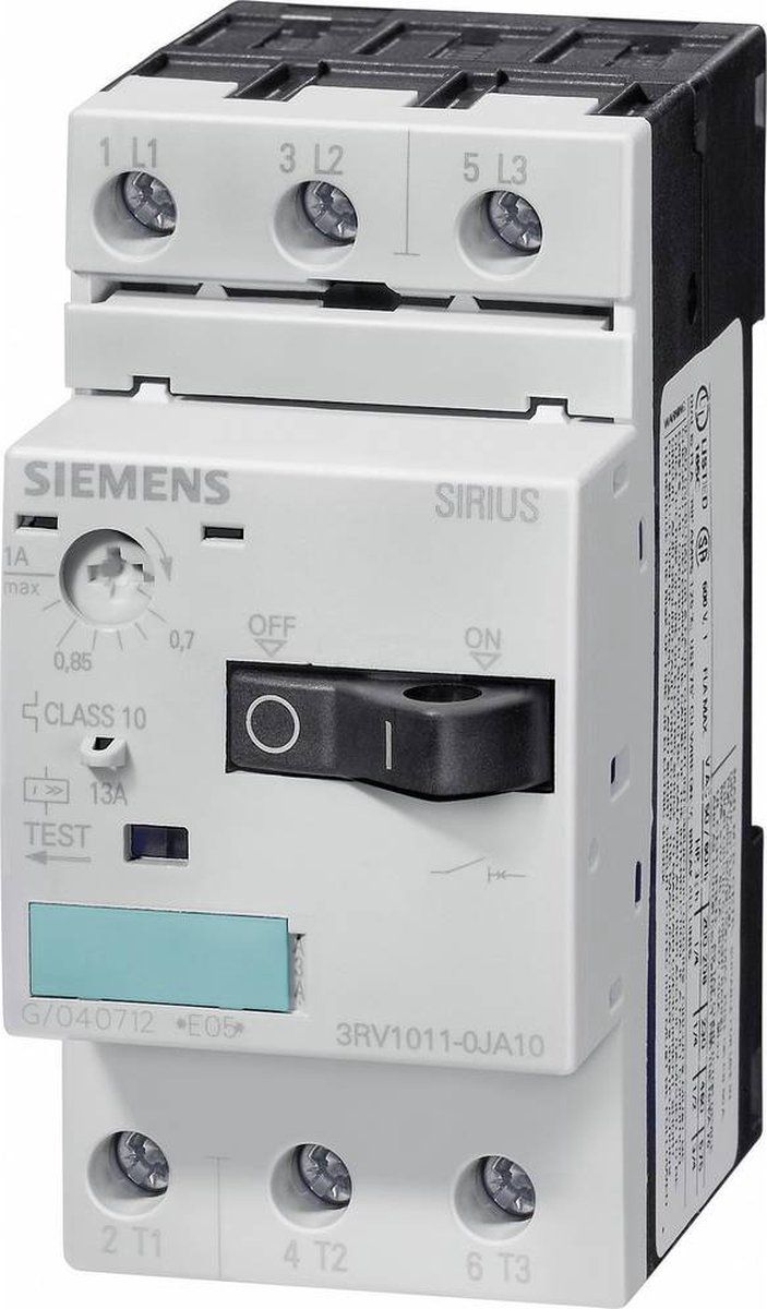 Siemens - stroomonderbreker 3RV1 S00 10 A regeling 10 - 4011209263697