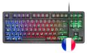 Mars Gaming MK023, Clavier de jeu TKL, Technologie Hybride H-Mech, Éclairage FRGB Arc-en-ciel, Anti-ghosting, Compatibilité Universelle, Noir