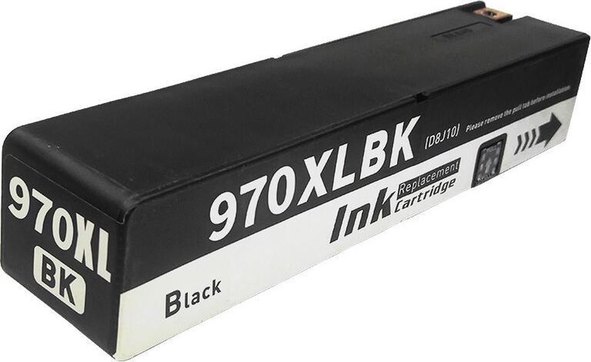 InktDL Compatible inktcartridge voor HP 970XL | Zwarte inkt cartridge voor HP OfficeJet Pro X451DN, Pro X451DW, Pro X476DN MFP, Pro X476DW MFP, Pro X551DW MFP, Pro X576DW MFP
