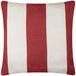 Riva Home Kekke Kussens - Buitenkussen - Gestreept geweven - Wit/rood - 59x59cm