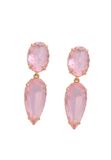 Gaya Leo E-Commerce Ltd. Gaya Earrings Rose Gold Pink Crystal 3.80 cm