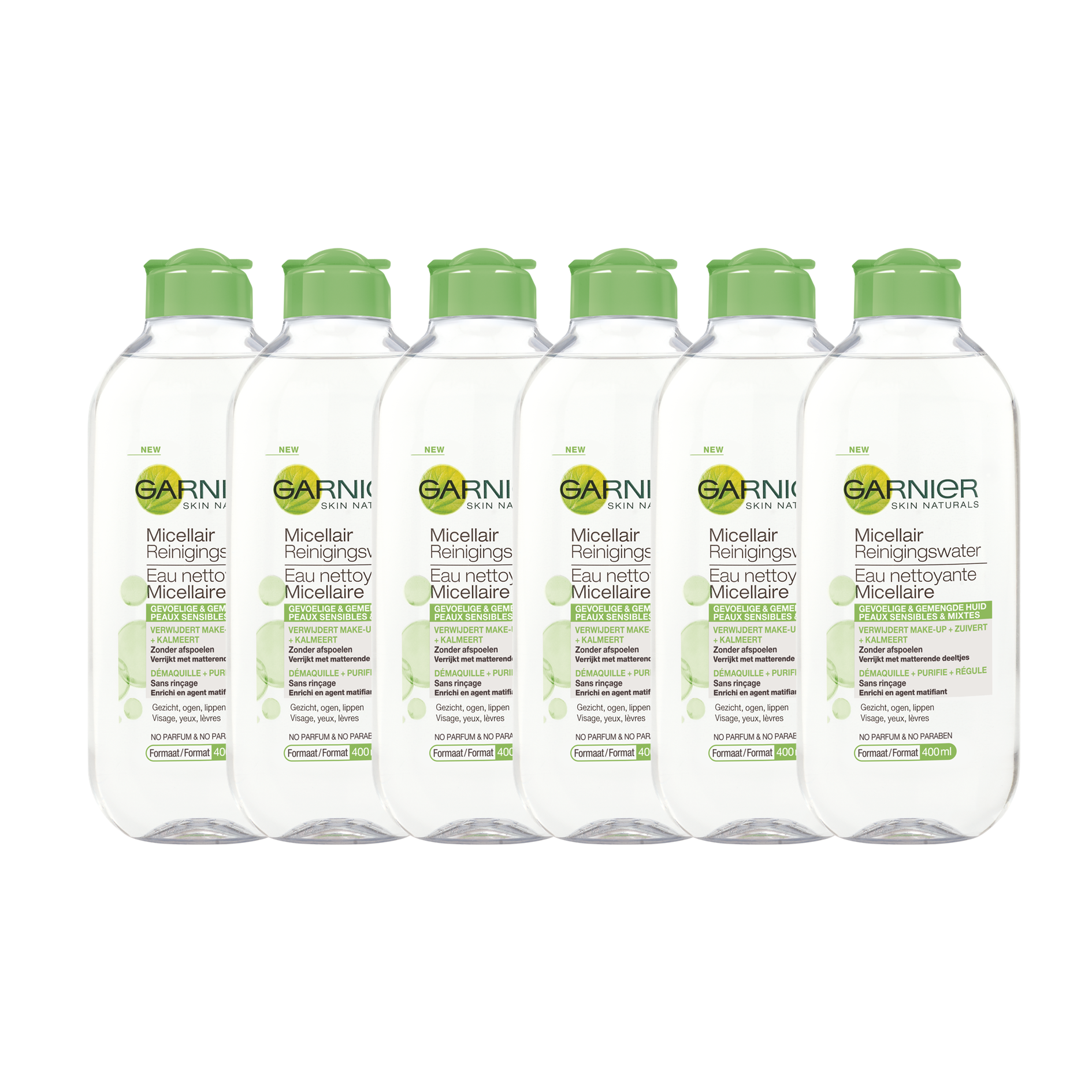 Garnier SkinActive Micellair Reinigingswater Vette Huid - 6 x 400ml