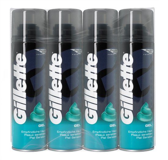 Gillette Classic Gevoelige Huid Scheergel - 4 x 200ml