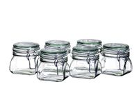 MÄSER Gothika 925338, set van 6 weckpotten, 500 ml, glas, transparant