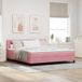 Maison Exclusive - Lit À Ressorts Avec Tête De Lit Rose 180 X 200 Cm Velours