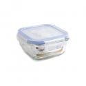 Neo 36839 Lunchbox vierkant met luchtdicht deksel, glas, meerkleurig, eenheidsmaat
