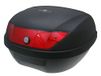 Top Case koffer zwart 51L / reflector rood met universele houder voor scooter, bromfiets