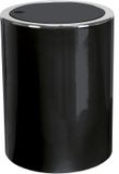 OEM Wan GmbH Cosmetica emmer - Afvalbakje met deksel - Kantoor en badkamer - Praktisch klapdeksel - 5 liter inhoud - Zwart