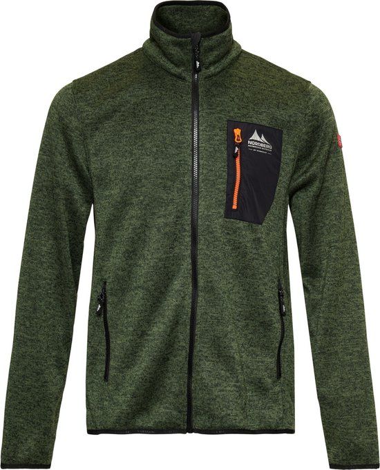 Nordberg Noa Fleece Vest - Heren - Groen Melange - Maat 3XL