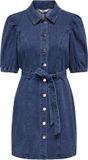 ONLY ONLVIBBE SS BELT DNM DRESS - Medium Blue Denim - XS