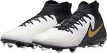 Nike Phantom Luna II Club FG/MG Voetbalschoenen Mannen Wit/Zwart/Goud - Maat 45