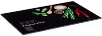 5 Five Simply Smart Glazen snijplank met marmereffect BLACK EDITION