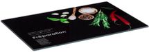 5 Five Simply Smart Glazen snijplank met marmereffect BLACK EDITION