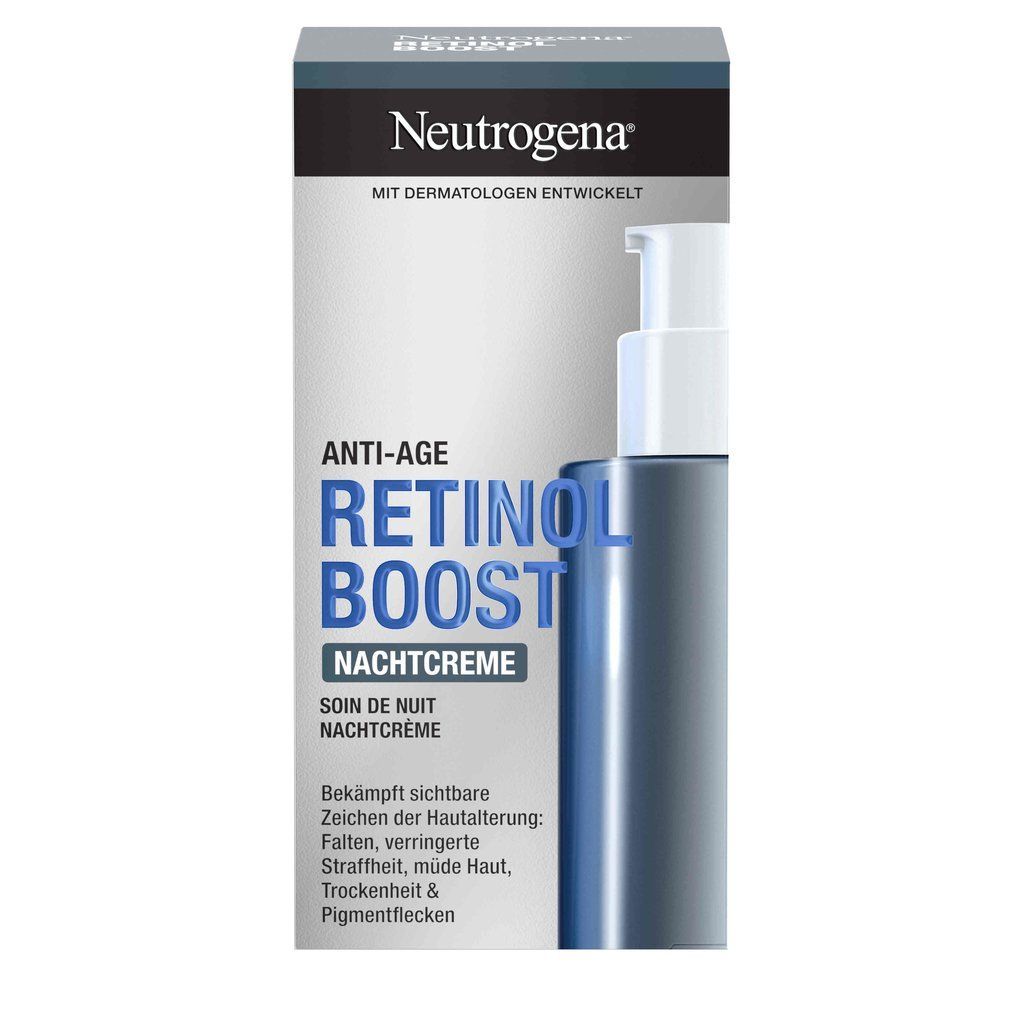 Neutrogena Retinol Boost Nachtcrème 50ml - Anti-Rimpel, Verstevigend & Smoothing - Unisex