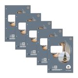 Staufen Style werkblad LIN 21-5 bladen van elk 50 vel, DIN A4, 70 g/m², gelijnd (9 mm), 4 gaten