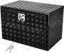 Vevor Onderwagen Gereedschapskist Vrachtwagen Gereedschapskist Aanhanger Bak 1219x432x457mm Zwart Aluminium