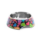 Record Lovely Dog and Cat Bowl – Roestvrij staal en melamine – Anti-slip – Ø 22 cm – 700 ml – Veelkleurig