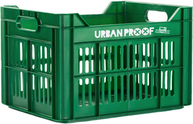 URBAN PROOF Gerecyclede fietskrat 30 liter - legergroen