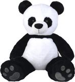 Nicotoy Panda Beer RECYCLED - Speelgoed - 66 cm - Pluche - Bruin