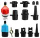 Adaptateur de pompe SUP gonflable - Adaptateur de valve de paddle board avec 9 embouts