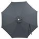 Tissu de remplacement pour parasol - Protection solaire pour parasol bananier - 2,5 mètre - 6 baleines - Mélange coton - Non imperméable - Couleur 1