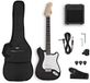 Gear4music VISIONSTRING 3/4 Elektrische Gitaar, Zwart