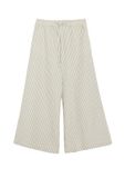 s.Oliver Broek Lichtbeige Gestreept Katoen Regular Fit
