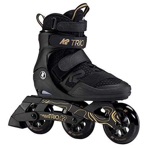 K2 Inline skates TRIO 110 voor volwassenen met softboot, zwart - goud, 30F0133