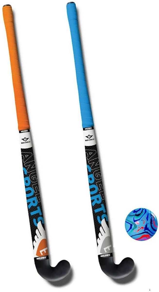Angel Sports Hockeyset - 34 inch - Oranje/Blauw