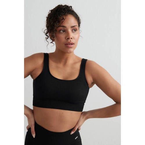 Aim'n sport-bh rib medium support Seamless zwart
