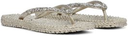 Ilse Jacobsen Slippers met grove glitter CHEERFUL03G - 780 Platin