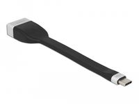 Delock 86731 USB Type-C naar DisplayPort kabel 0,135 m Zwart, Zilver