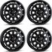 Borbet 4 Borbet jantes, type CW7, 7.0x17 pouce, ET63, 5x118 entraxe, convient pour SWM et Citroën Jumper. Jantes en aluminium