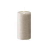 LED Blockkerzen WetLook Ø 7,5 x 15 cm Sable