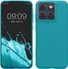 kwmobile telefoonhoesje geschikt voor Motorola Edge 70 Fusion / Edge 70 Fusion+ - Back cover in mat petrol