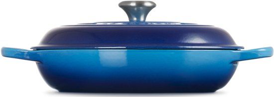 Le Creuset Signature Braadpan Campagnard Azure - 30 cm / 3.5 Liter